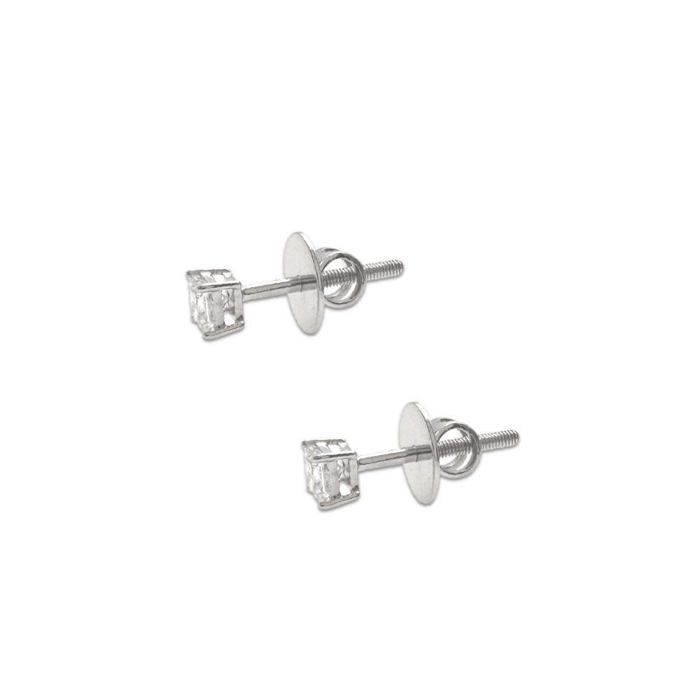 0.4ct Princess Studs