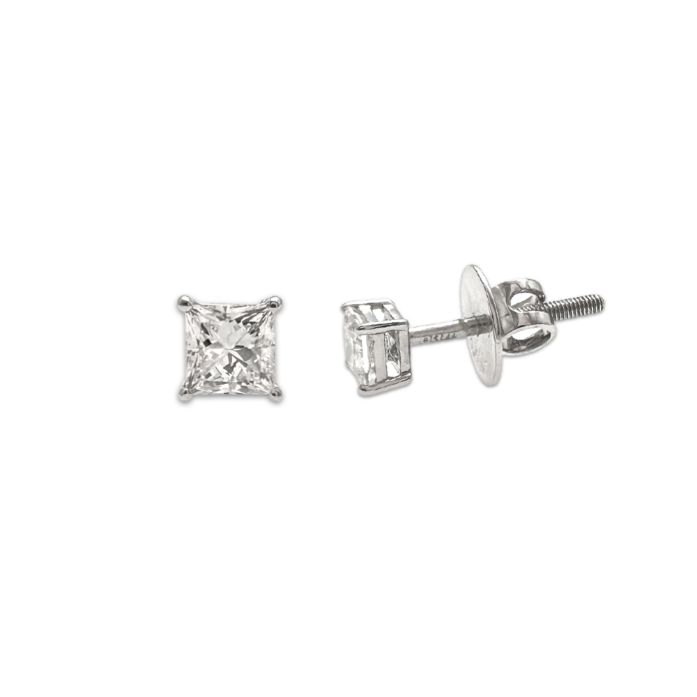 0.6ct Princess Studs