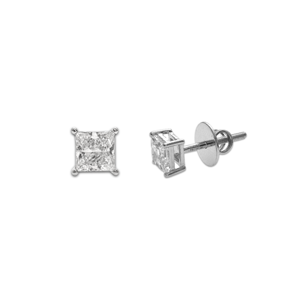 1ct Princess Studs