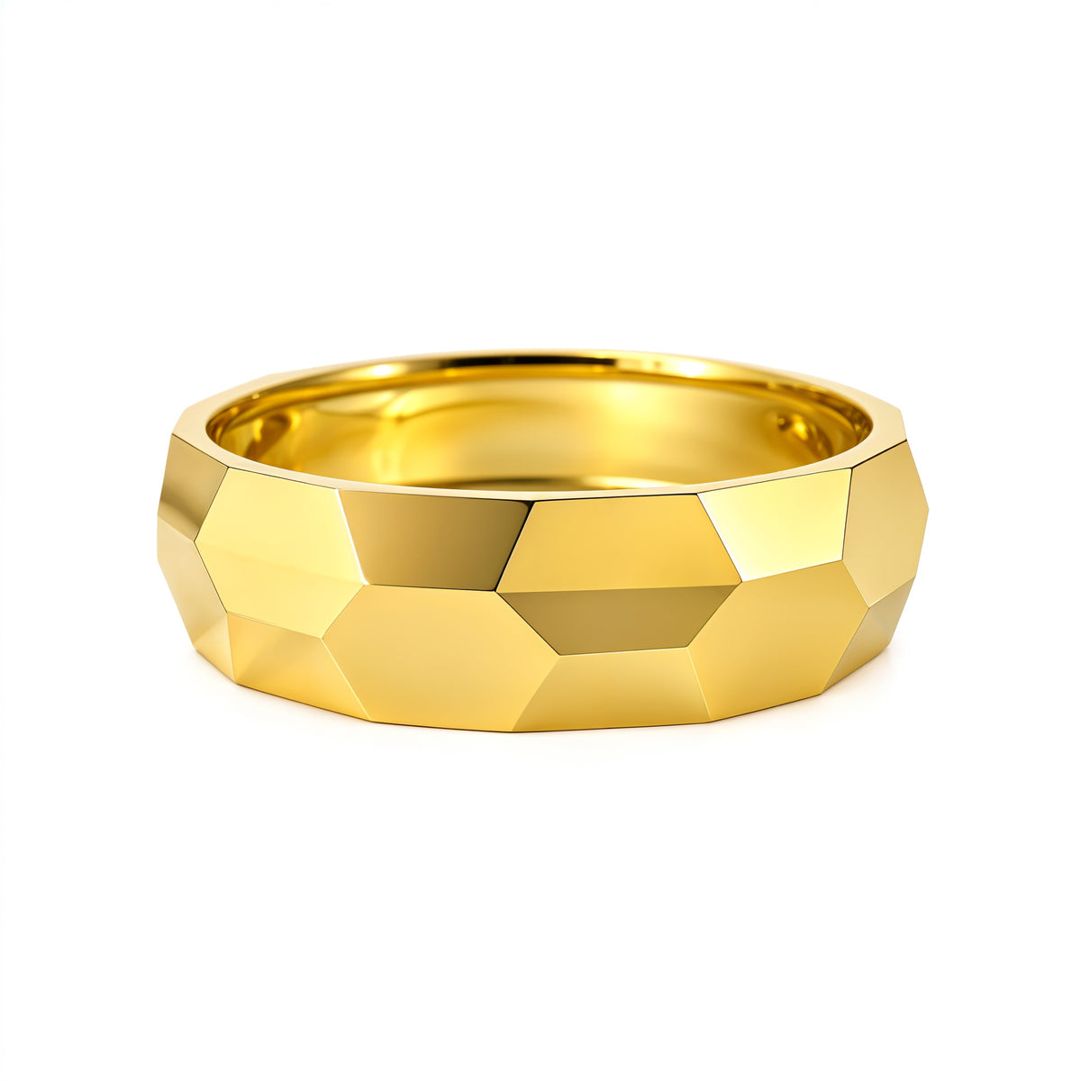 Thick Rhombus Band | 9k | Size 19