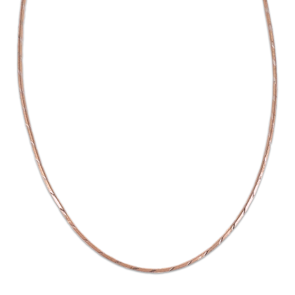 Rose Pattern Snake Chain