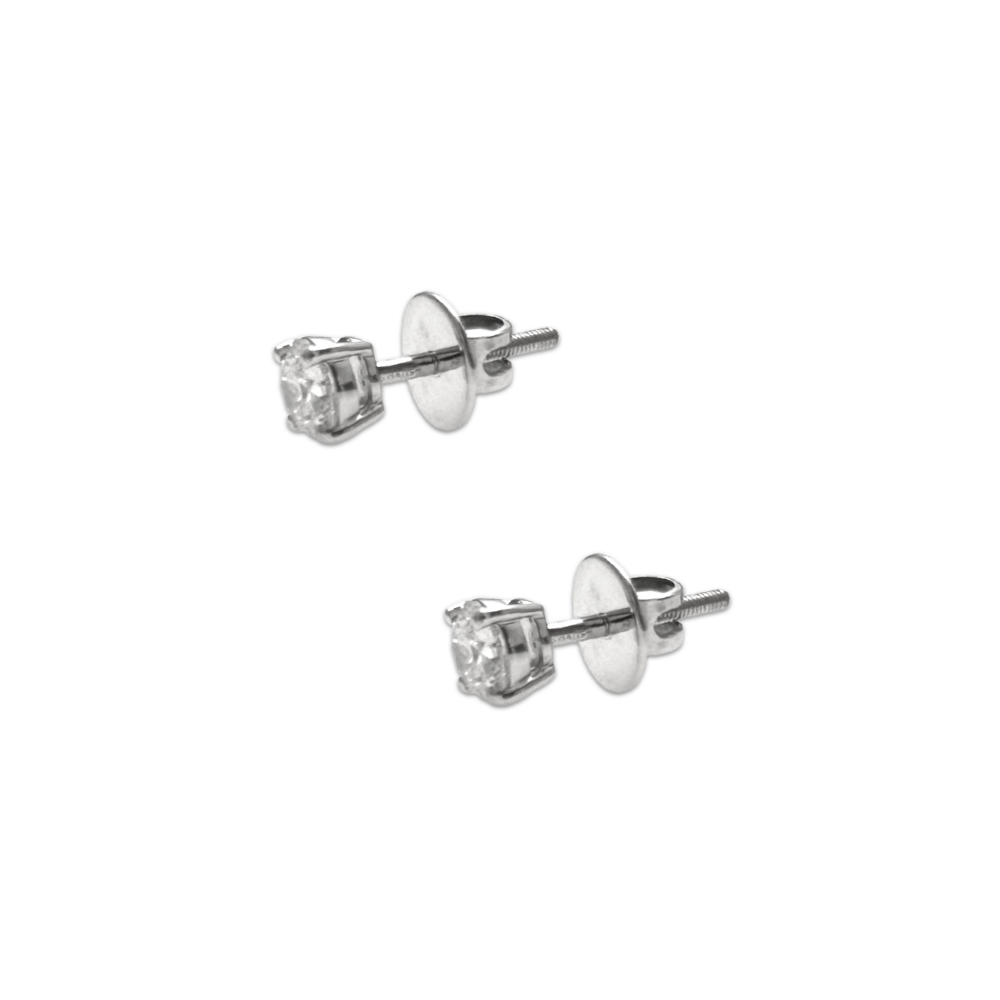 1ct Round Studs