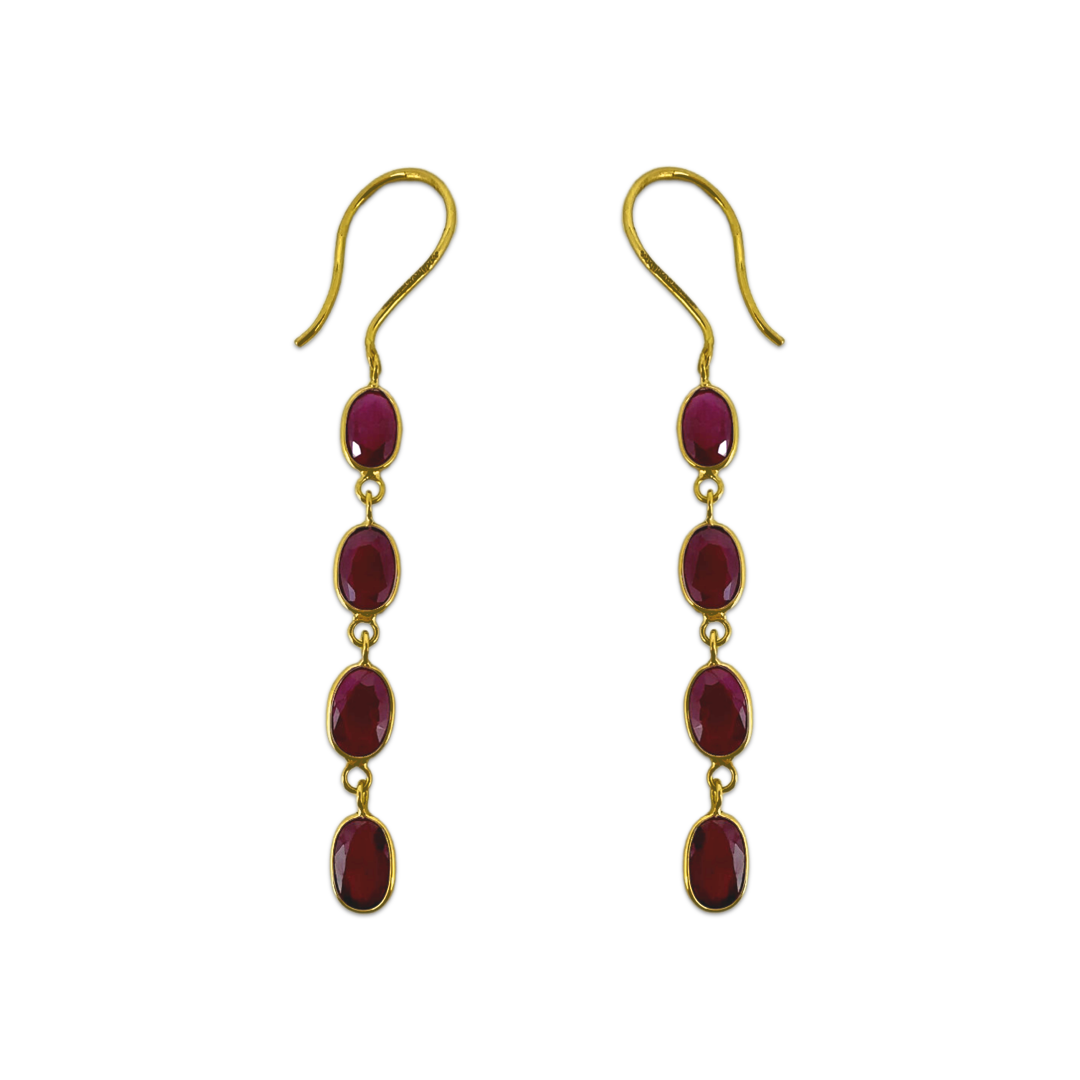 Ruby Dangler Earrings