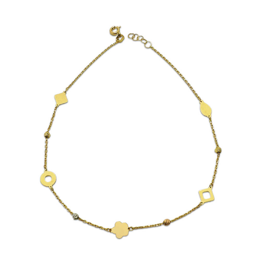 Sparkle Geometric Anklet