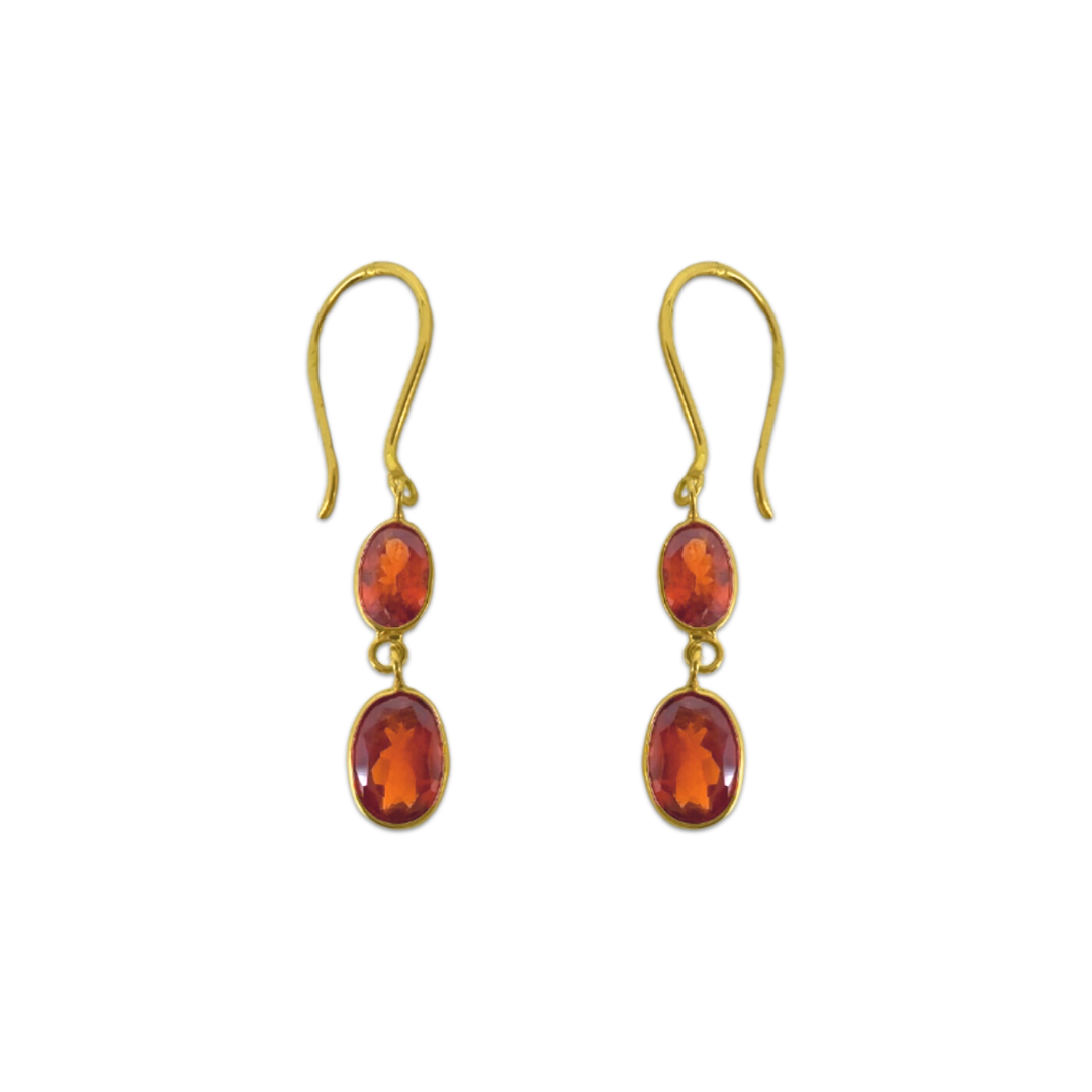 Orange Spessartite Earrings