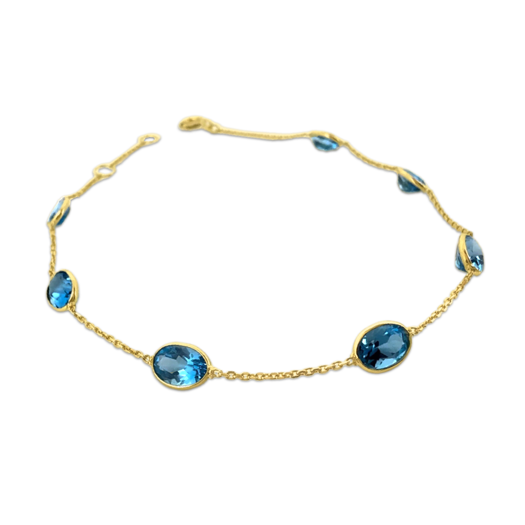 Swiss Blue Topaz Bracelet