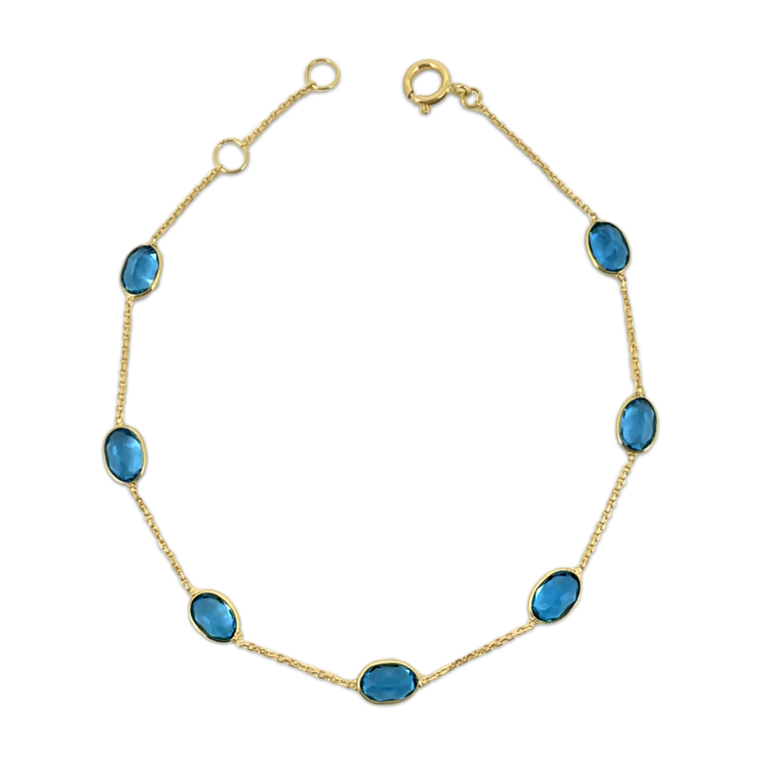 Swiss Blue Topaz Bracelet