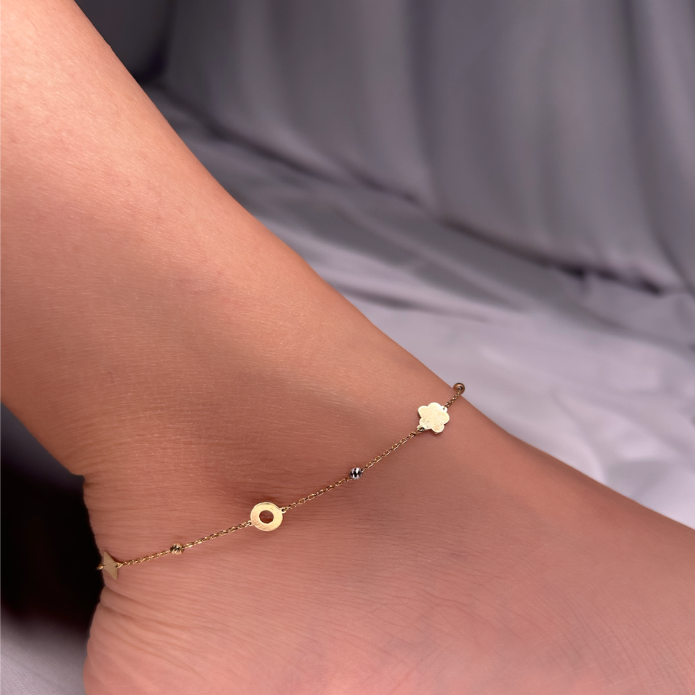 Sparkle Geometric Anklet