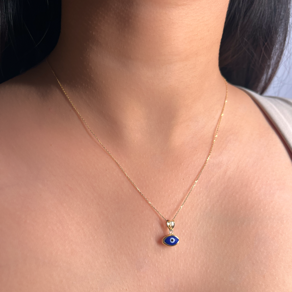 Classic Evil Eye Pendant (Dark Blue)