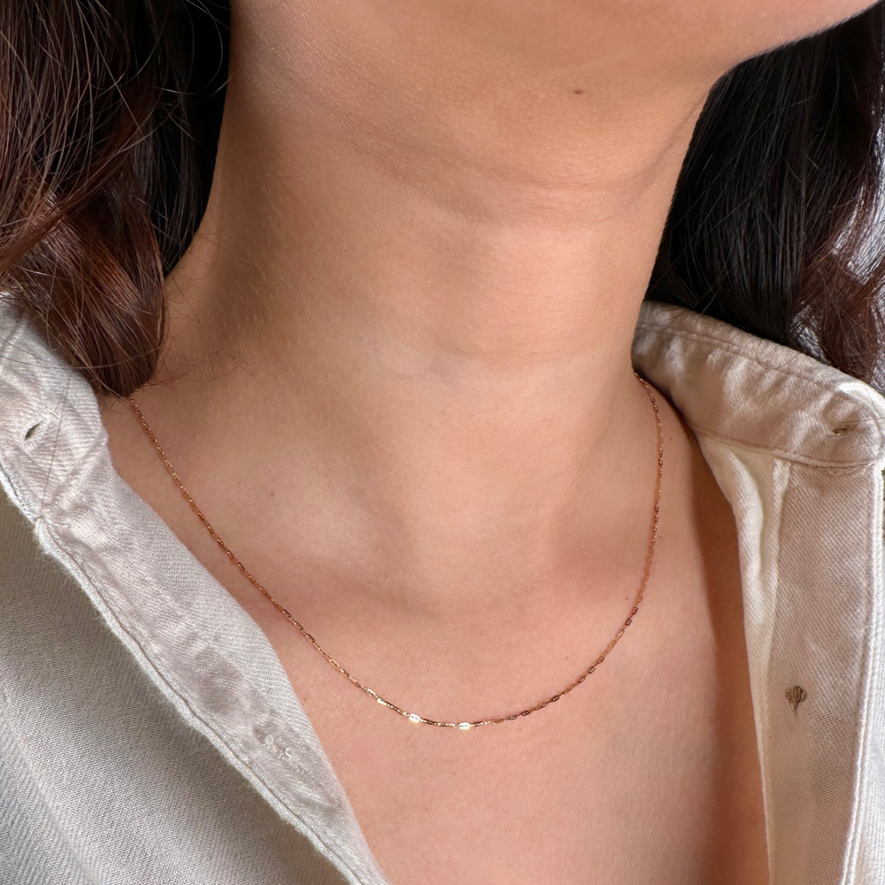 Mini Link Lock Chain (Rose)