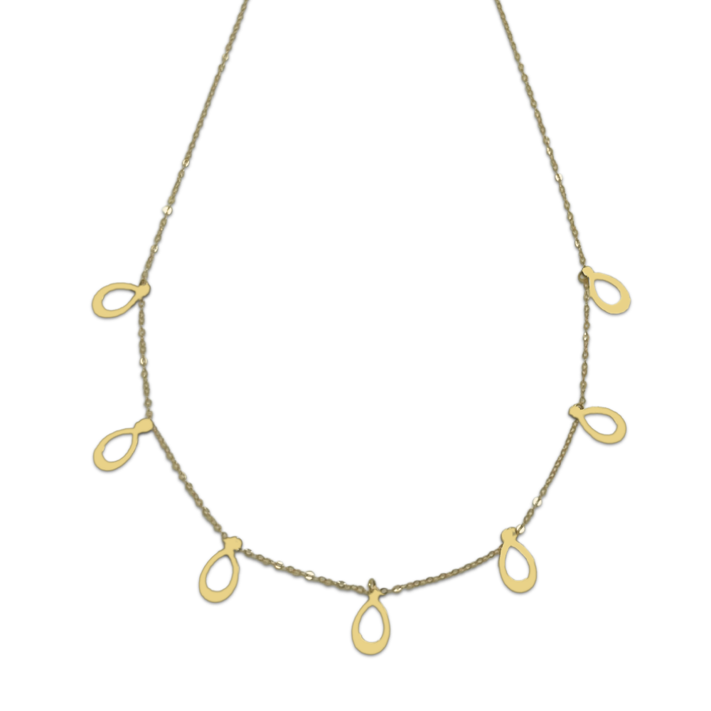 Raindrop Charm Necklace