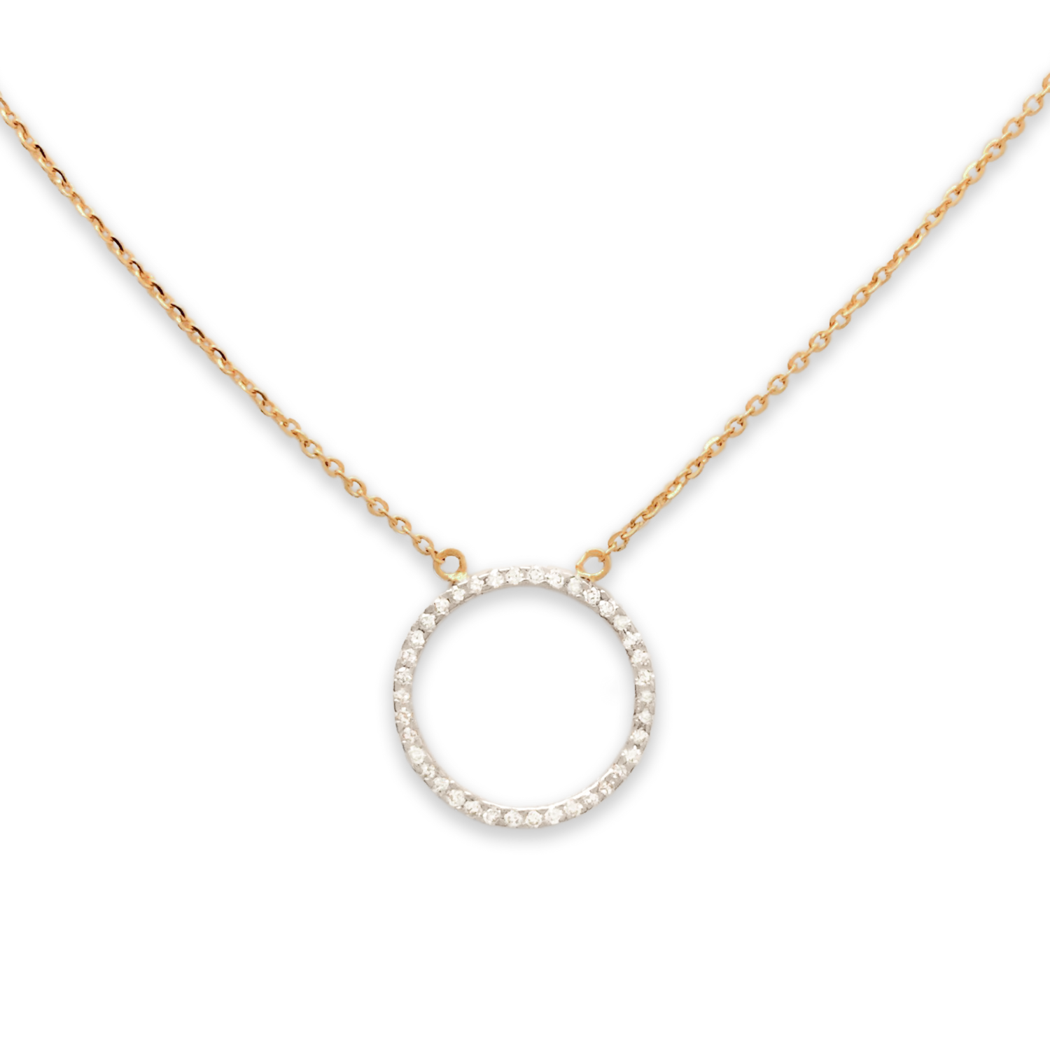 Diamond Halo Necklace - Starkle