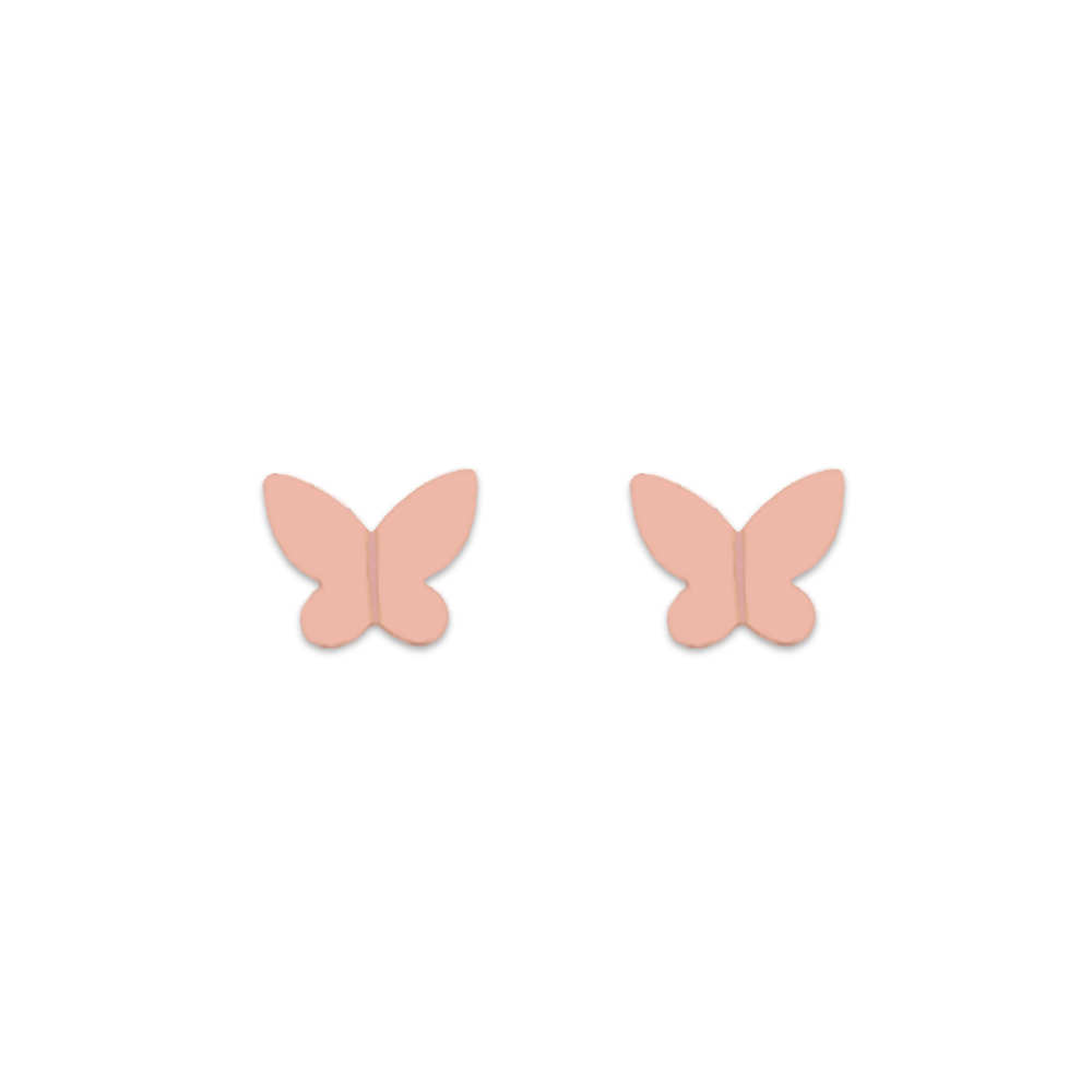 Gold Butterfly Studs