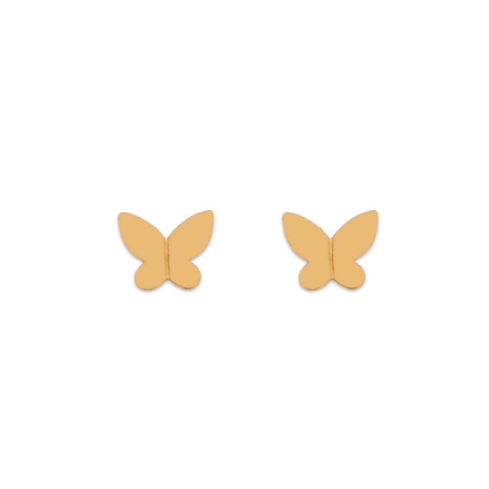 Gold Butterfly Studs