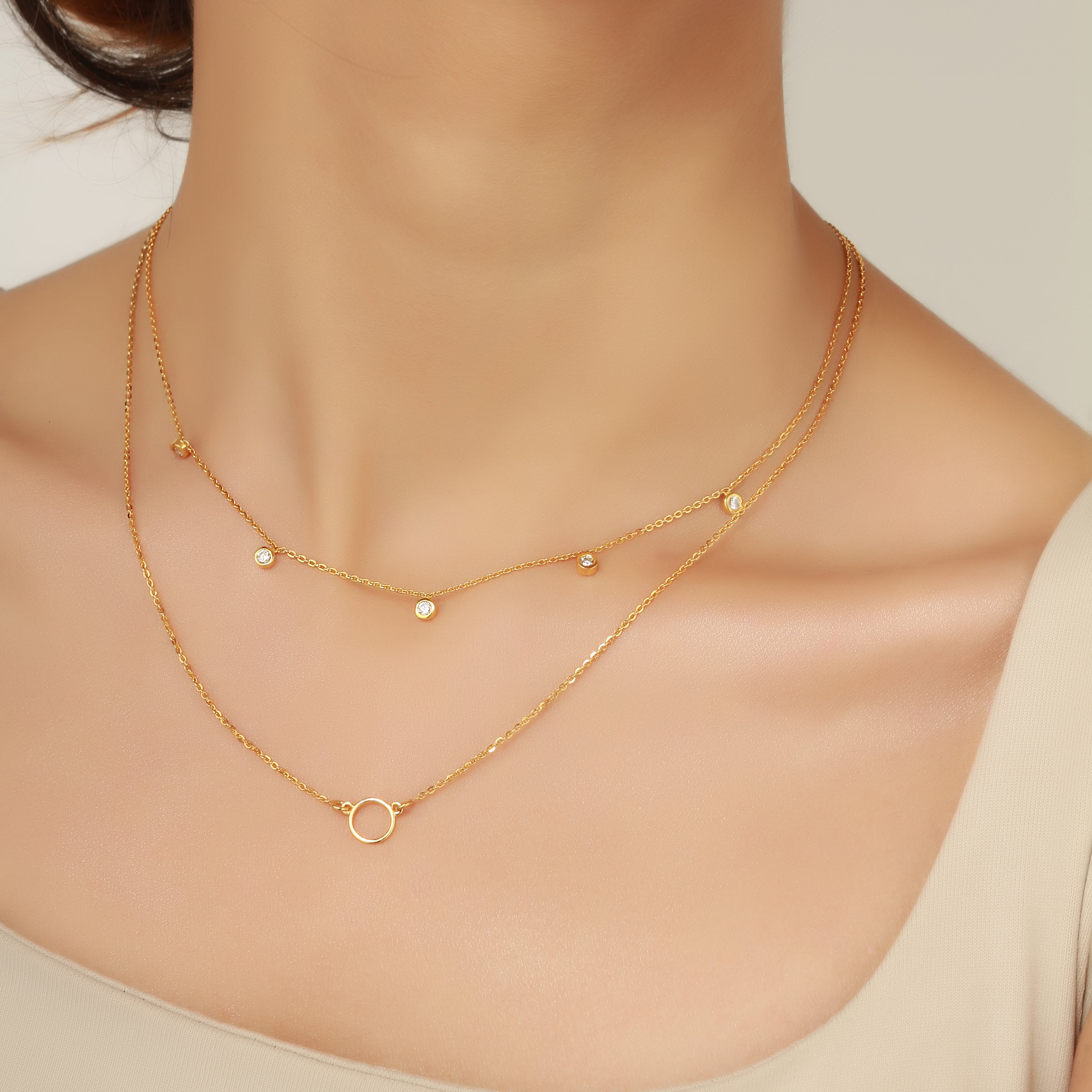 Floating Diamond Necklace - Starkle