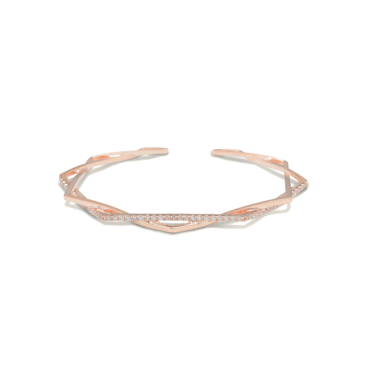 gold diamond bracelet for women In rose gold colour