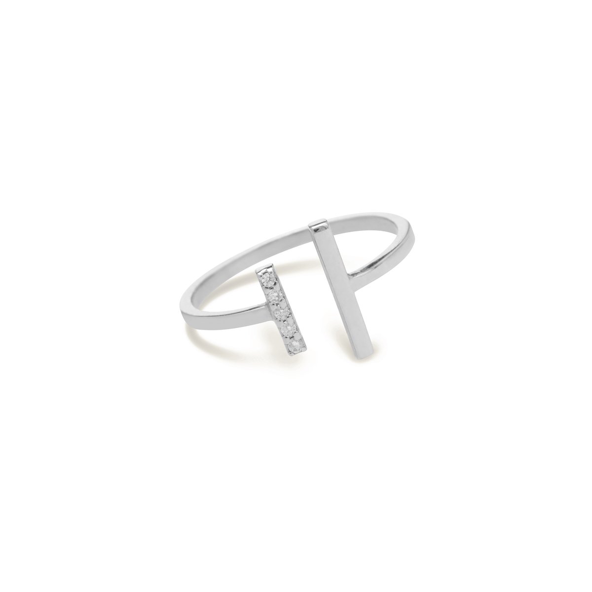 Diamond Open Ring Rings Starklejewels White 14K 5