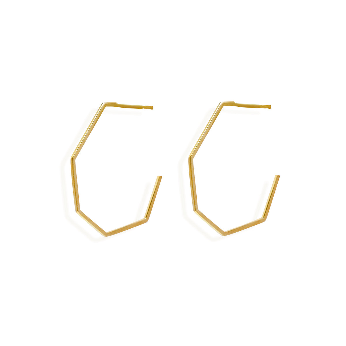 open hexa hoops, jewellery for girlfriend, gifts under 10000, minimalist jewellery,