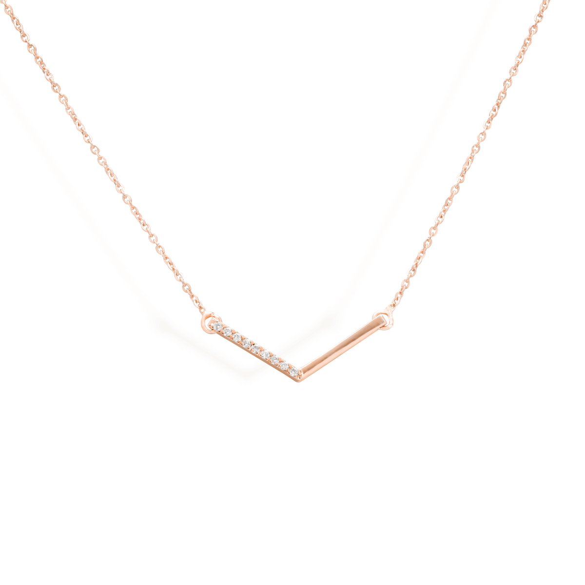 Diamond Chevron Necklace Necklace Starklejewels