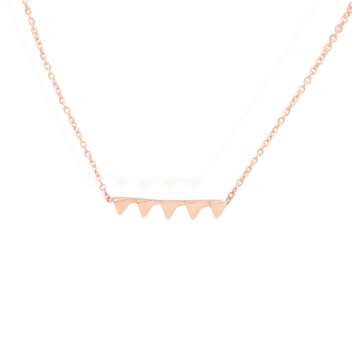 gold necklace for women in rose gold colour