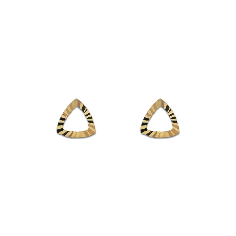 Textured Triangle Studs