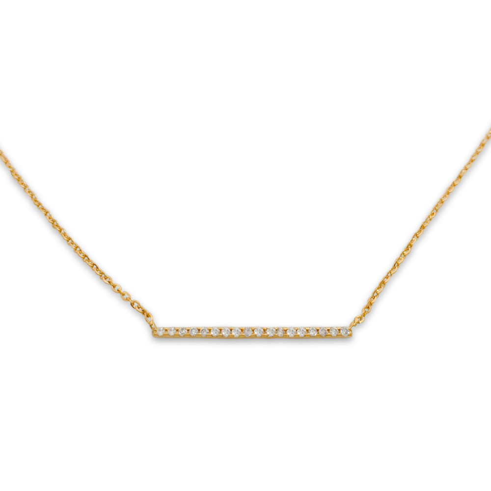 diamond line bar necklace, diamond necklace, fine jewellery