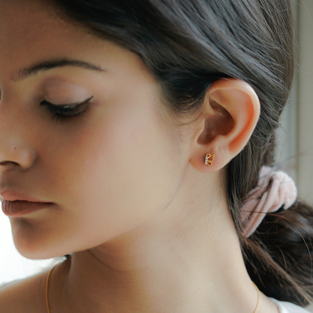 Dainty Butterfly Studs