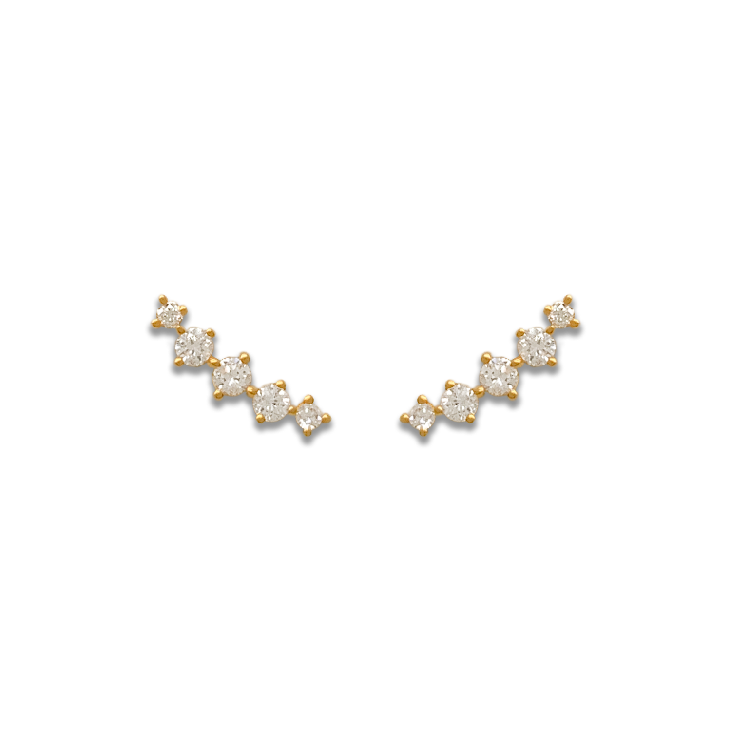 Penta Diamond Studs - Starkle