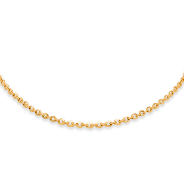 Buy Plain Chain Made with BIS Hallmarked Gold Starkle