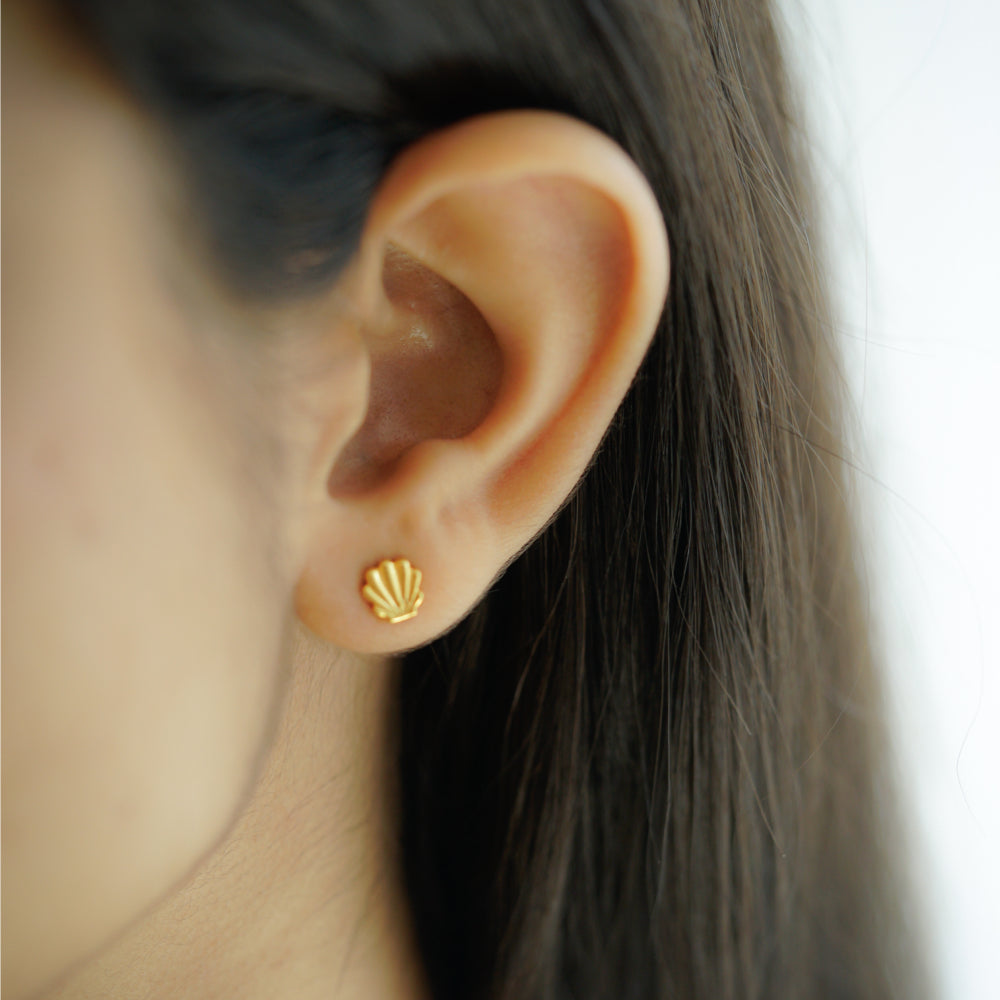 Sea Shell Studs