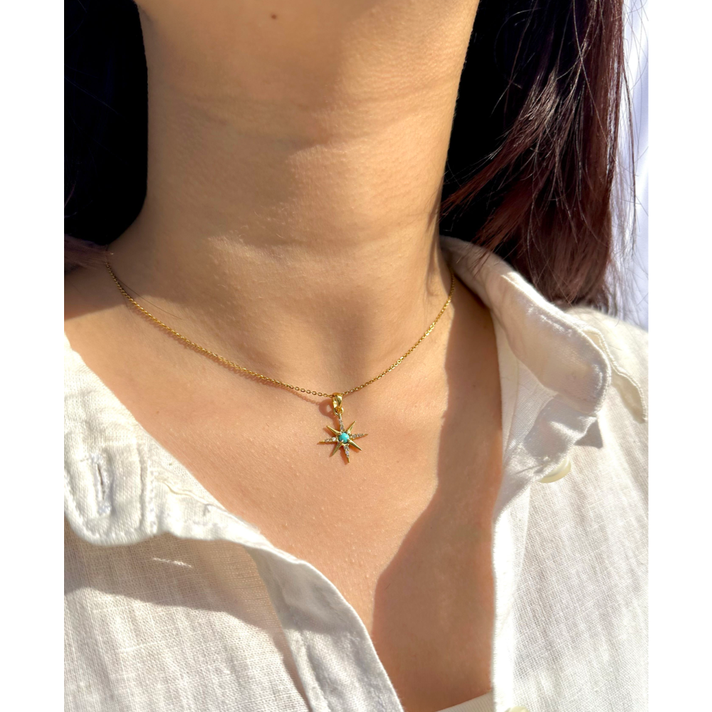 Turquoise Star Pendant