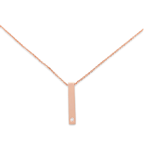 Diamond Vertical Bar Necklace