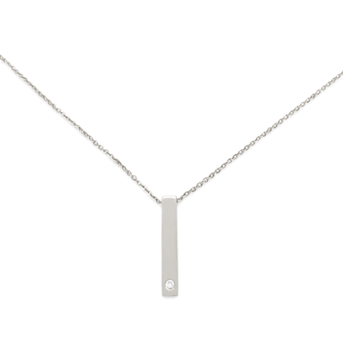 Diamond Vertical Bar Necklace