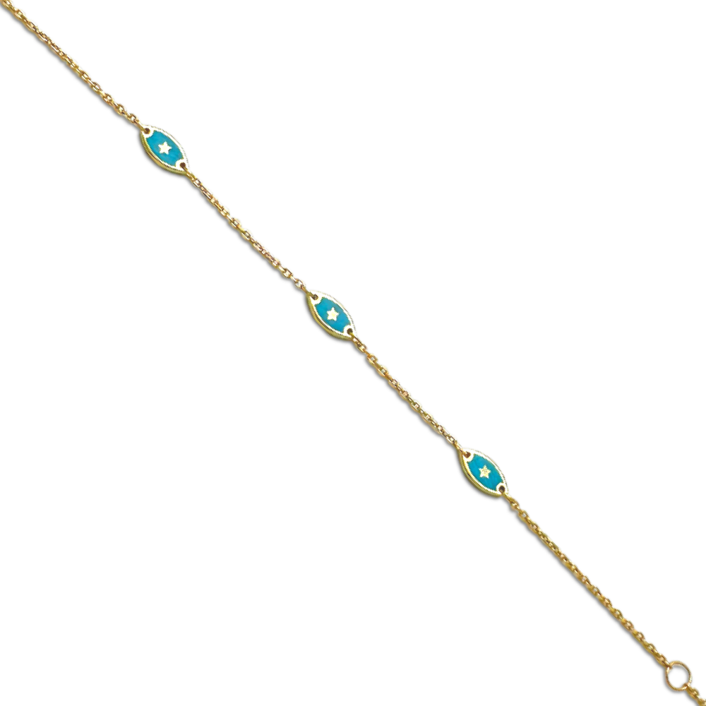 Enamel Star Bracelet