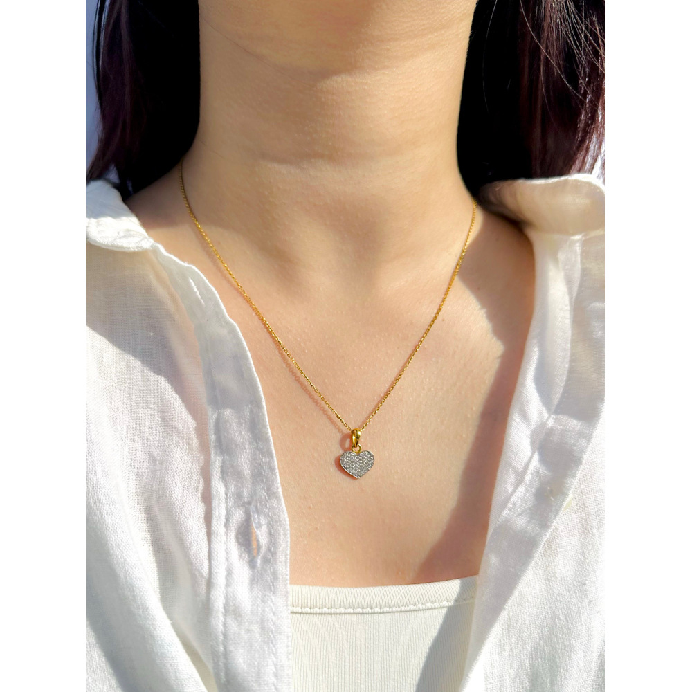 Studded Heart Pendant