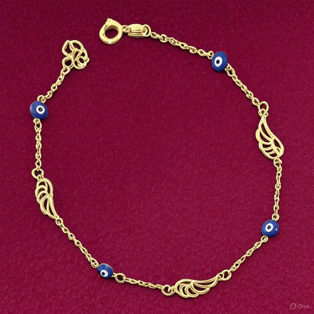 A Heavenly Touch of Luxury – The Angel Embrace Gold Bracelet by Starkle
