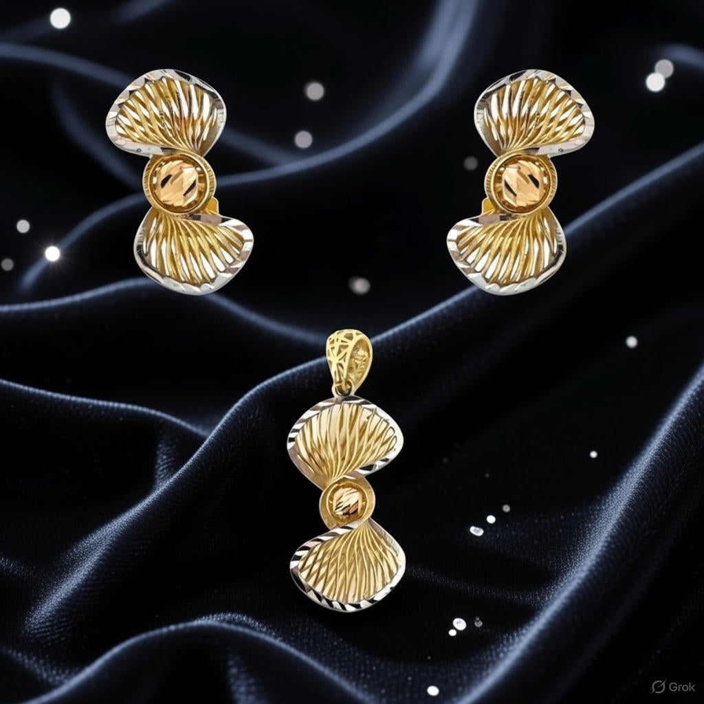 Wings of Gold: Cascade Flutter Set – Timeless Elegance Redefined by Starkle