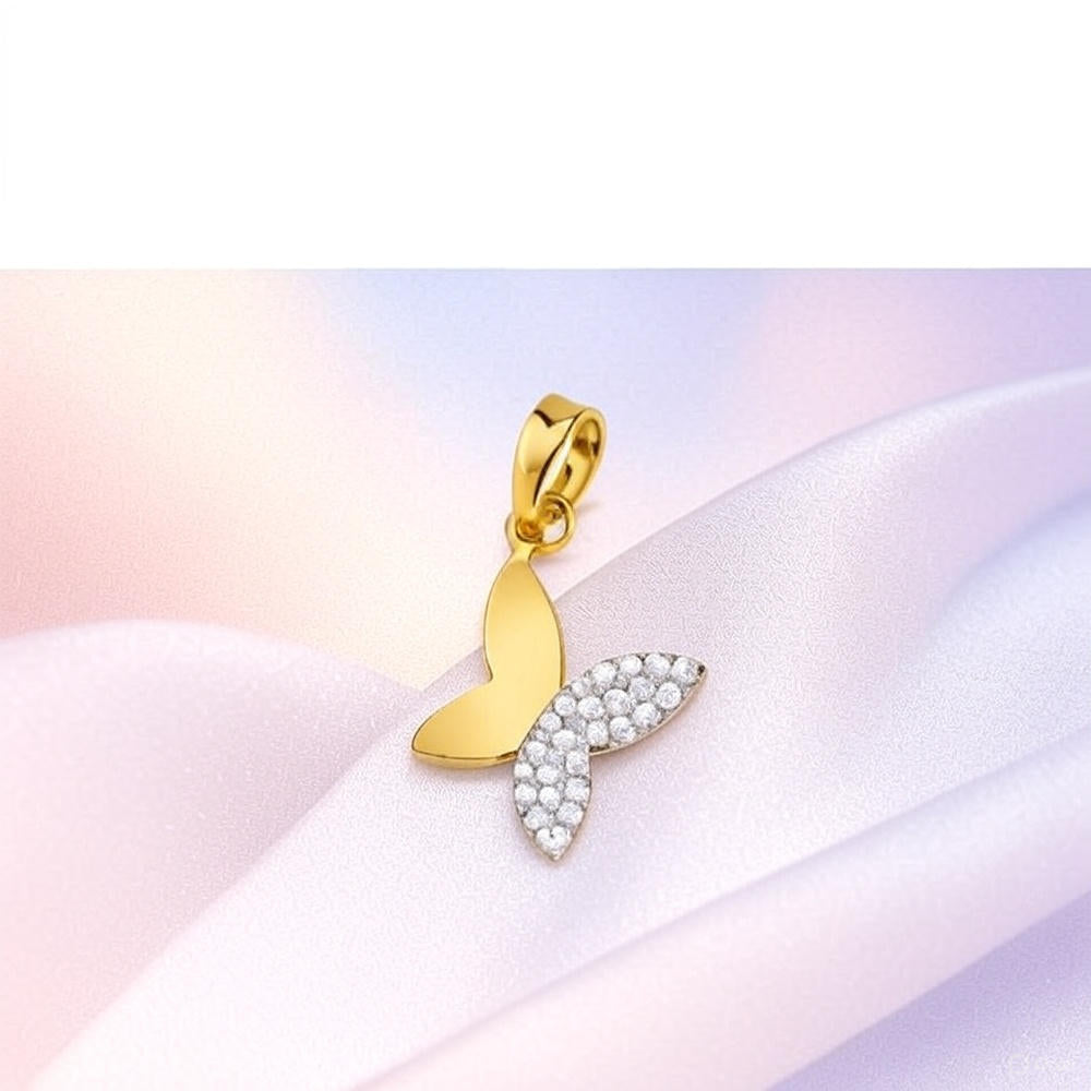 Flutter into Elegance with Our Stunning Diamond Butterfly Pendant