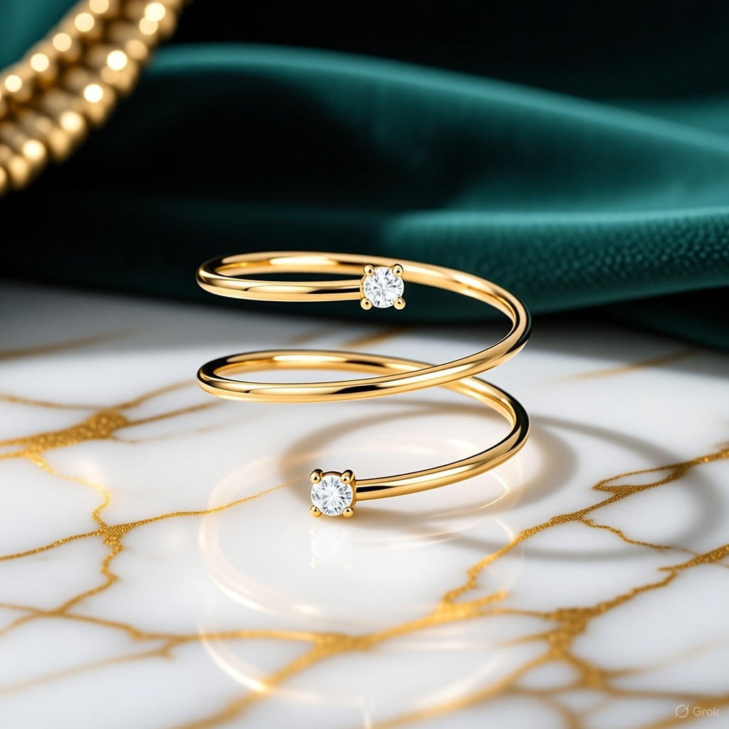 Discover the Mesmerizing Diamond Spring Ring from Starkle