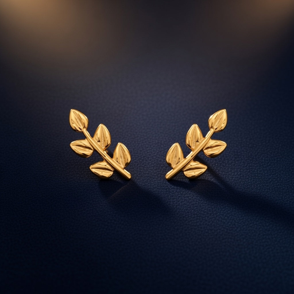 Embracing Nature's Elegance: The Timeless Appeal of Olive and Laurel Leaf Ear Climbers