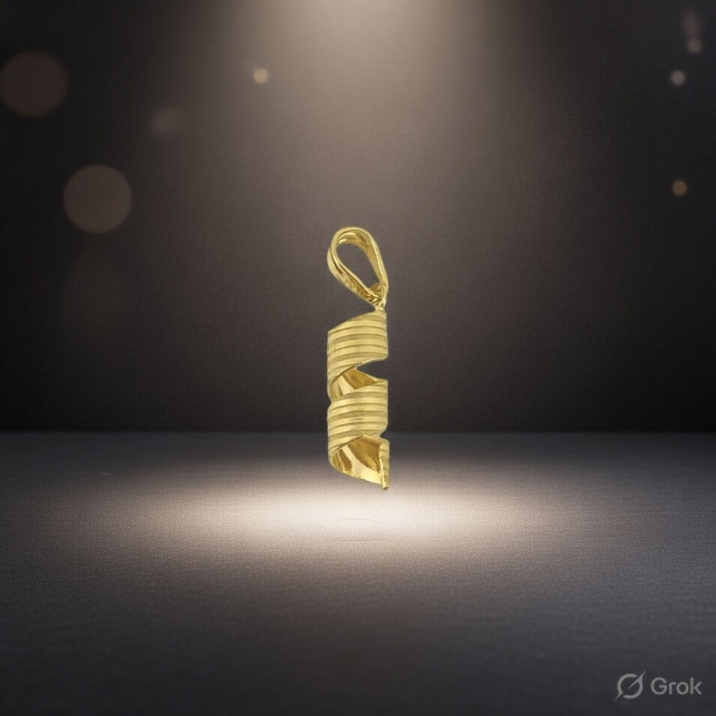 A Delicate Golden Spiral That Whispers of Growth, Balance, and the Infinite Journey of Life: The Stylish Gold Pendant Redefining Timeless Elegance at Starkle