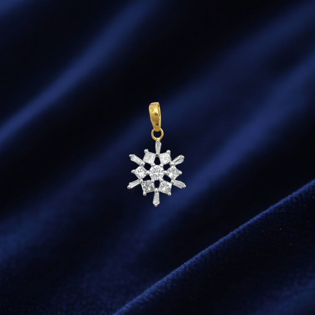 Where bold geometry meets endless sparkle — the radiant pendant you've been waiting for