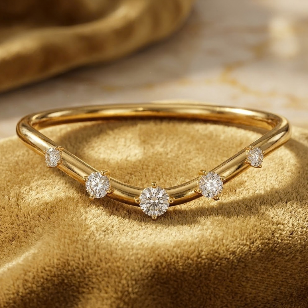 The Studded Chevron Band That Will Make Every Indian Woman Stand Out with Modern Diamond Elegance