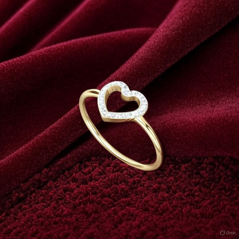 Capture Hearts with the Timeless Elegance of Our Diamond Heart Ring