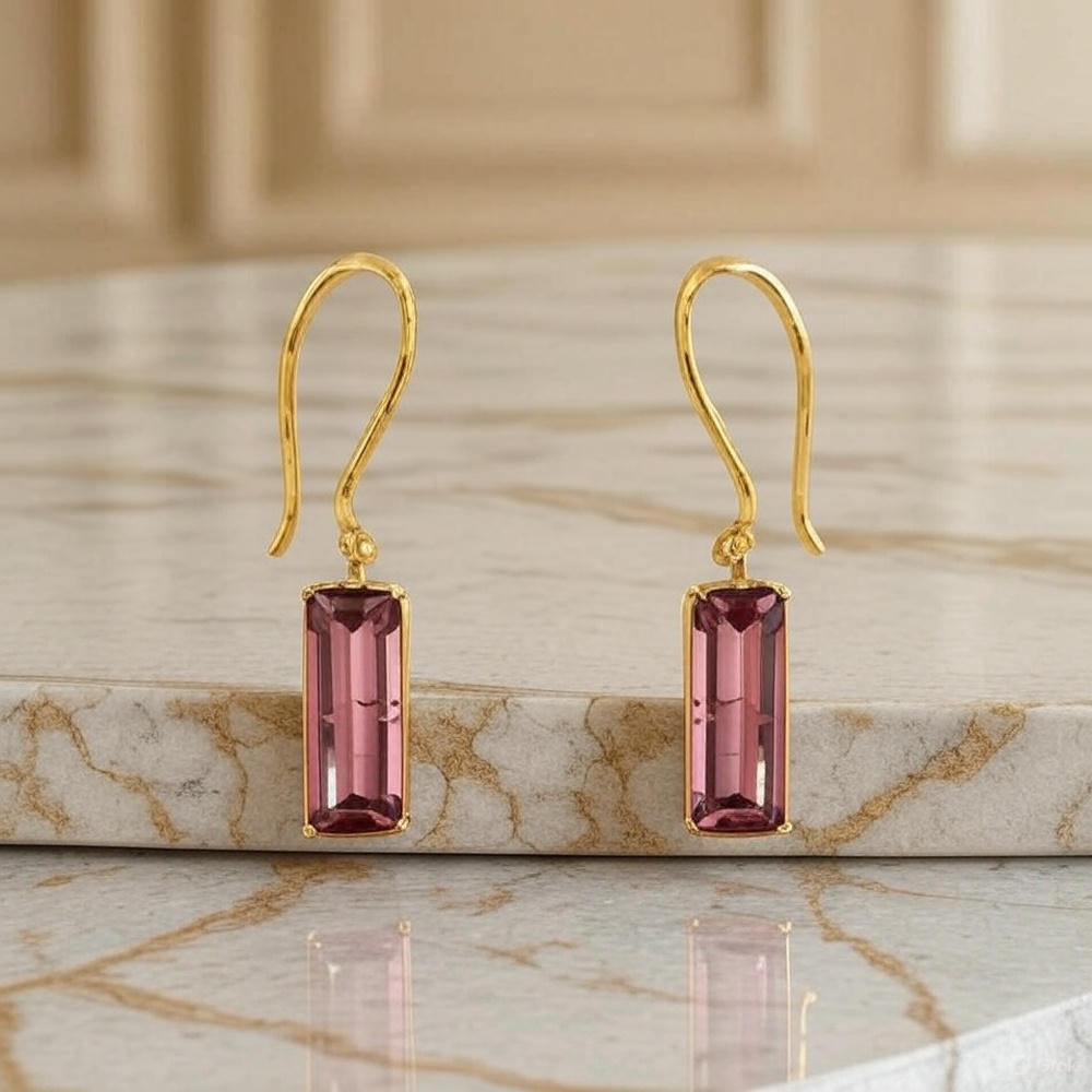 Elevate Your Elegance with Starkle’s Stunning Mauve Tourmaline Earrings