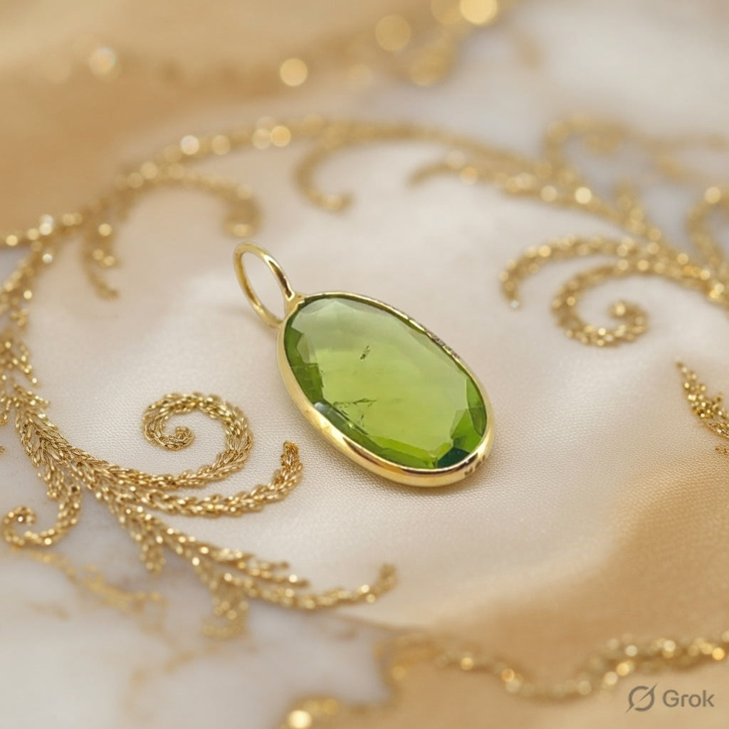 Exclusively at Starkle: Green Tourmaline Oval Pendant — Where Nature’s Green Meets Master Craftsmanship: The Beautiful Tourmaline Oval Pendant That Captures Earth’s Vitality