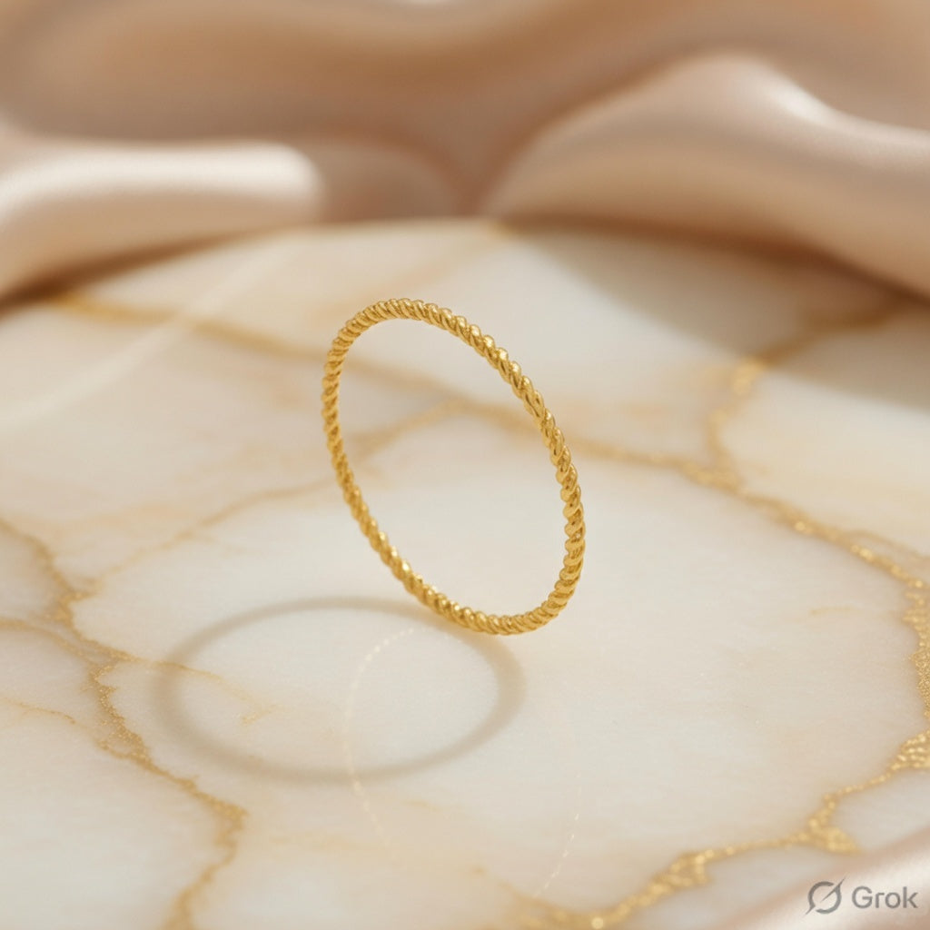A Gentle Twist That Wraps Around Your Forever: The Beautiful Gold Ring That Symbolizes Eternal Love at Starkle