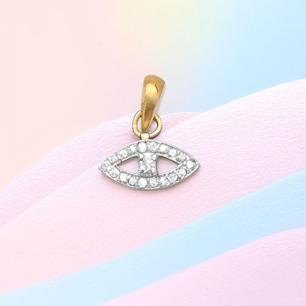 Guard Your Style with Our Dazzling Diamond Evil Eye Pendant – Elegance Meets Protection