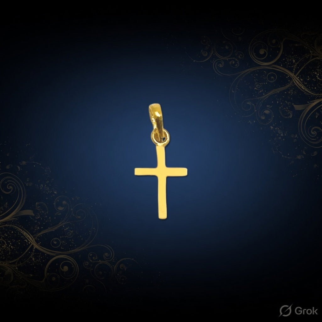 Discover the Timeless Appeal of Our Stylish Gold Pendant: A Symbol of Faith and Elegance