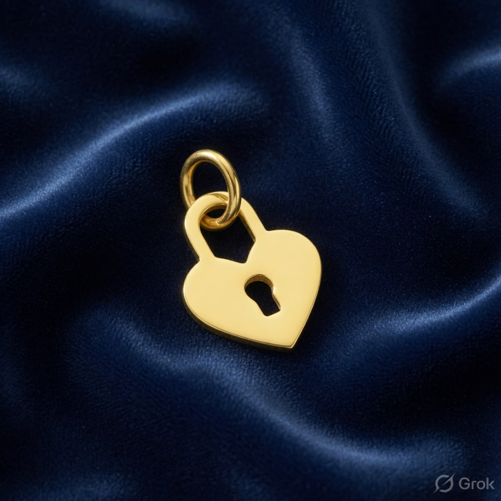 Heart-Shaped Promises in Shining Gold: Discover Starkle’s Exquisite Gold Pendant